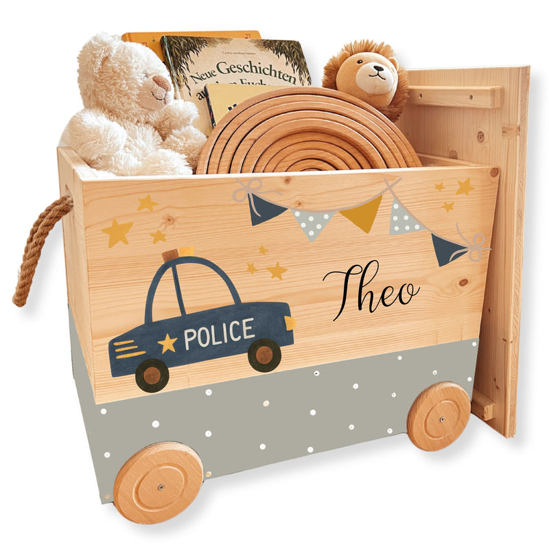 Spielzeugkiste Polizeiauto