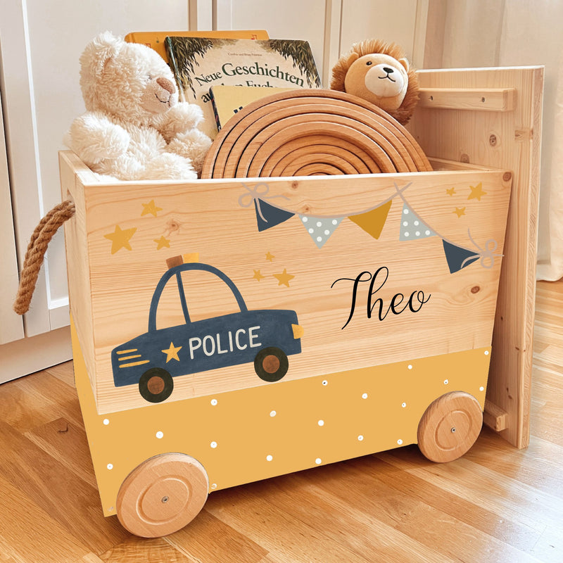Spielzeugkiste Polizeiauto