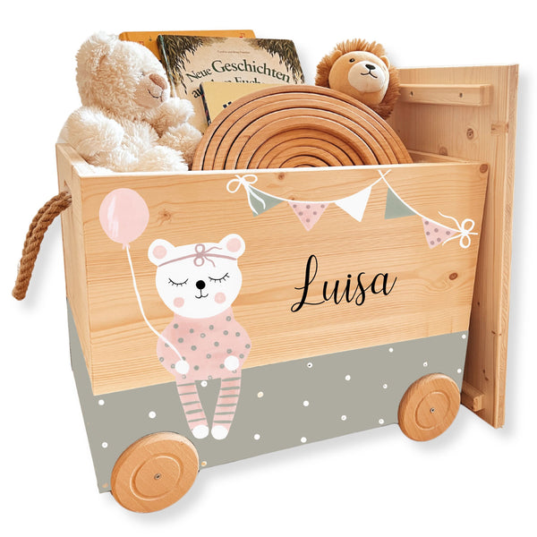 Spielzeugkiste Teddy Grün