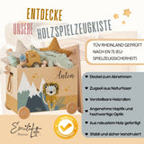 Spielzeugkiste Löwe Berge