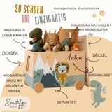 Spielzeugkiste Löwe Berge