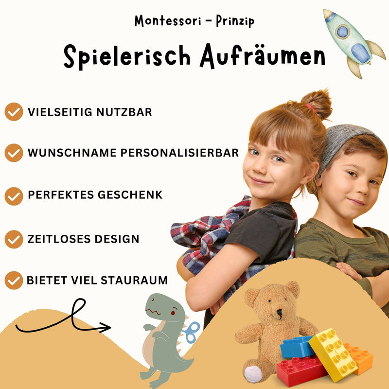 Spielzeugkiste Teddy Grün