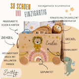 Spielzeugkiste Löwe Regenbogen Rosa