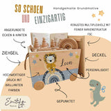 Spielzeugkiste Löwe Blau
