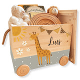 Spielzeugkiste Giraffe versch. Farben