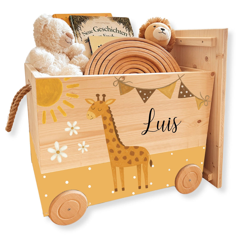 Spielzeugkiste Giraffe versch. Farben
