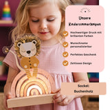 Nachtlichtlampen aus Acrylglas Löwe Rosa