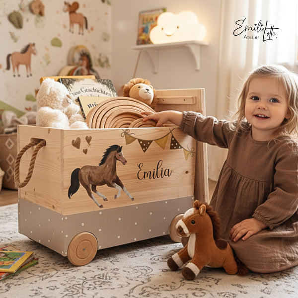 Spielzeugkiste Pferd