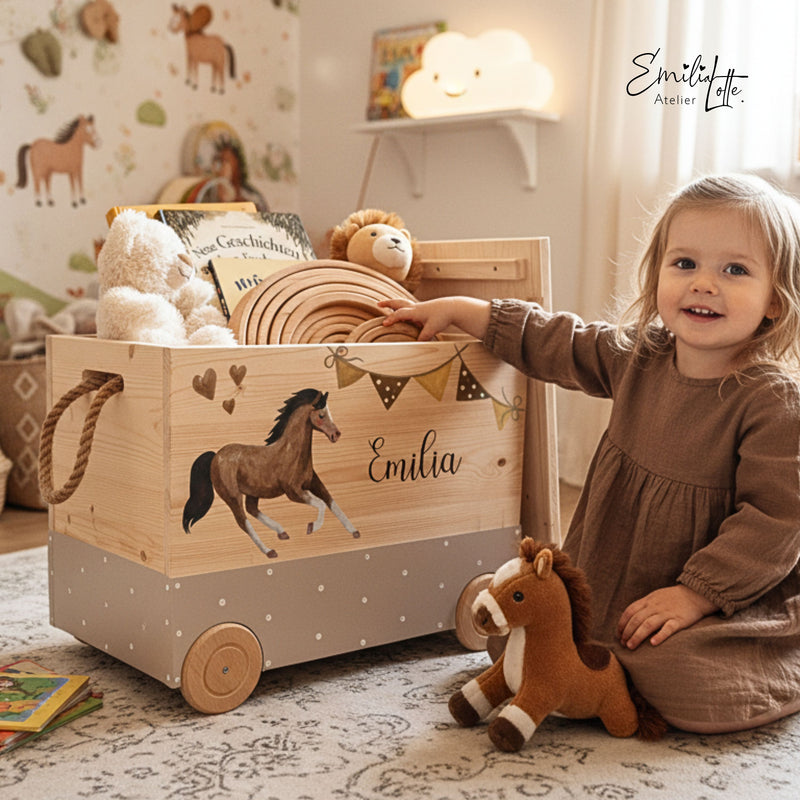 Spielzeugkiste Pferd