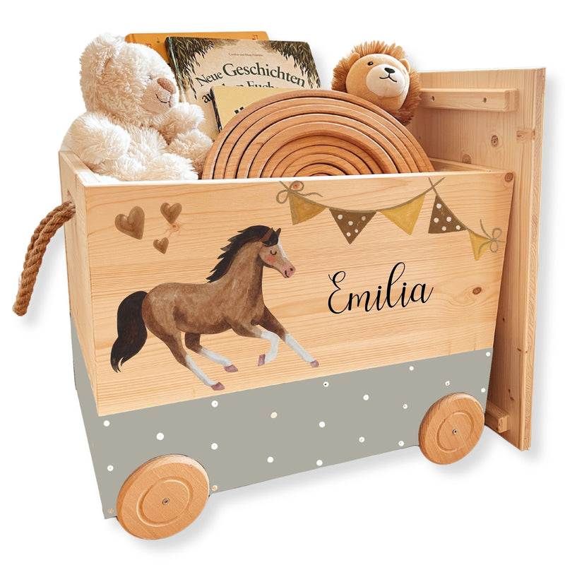 Spielzeugkiste Pferd