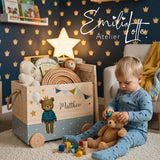 Spielzeugkiste Teddy Blau