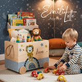 Spielzeugkiste Löwe Blau