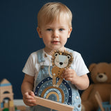 Nachtlichtlampen aus Acrylglas Löwe Regenbogen Blau