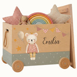 Spielzeugkiste Teddy Rosa