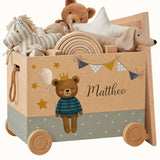 Spielzeugkiste Teddy Blau