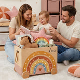 Spielzeugkiste bunter Regenbogen
