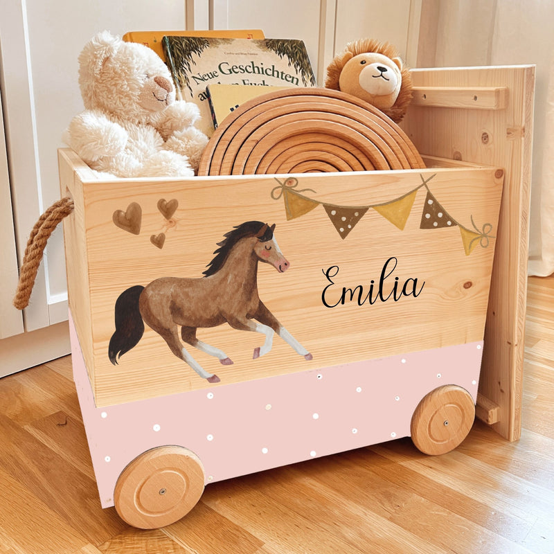 Spielzeugkiste Pferd