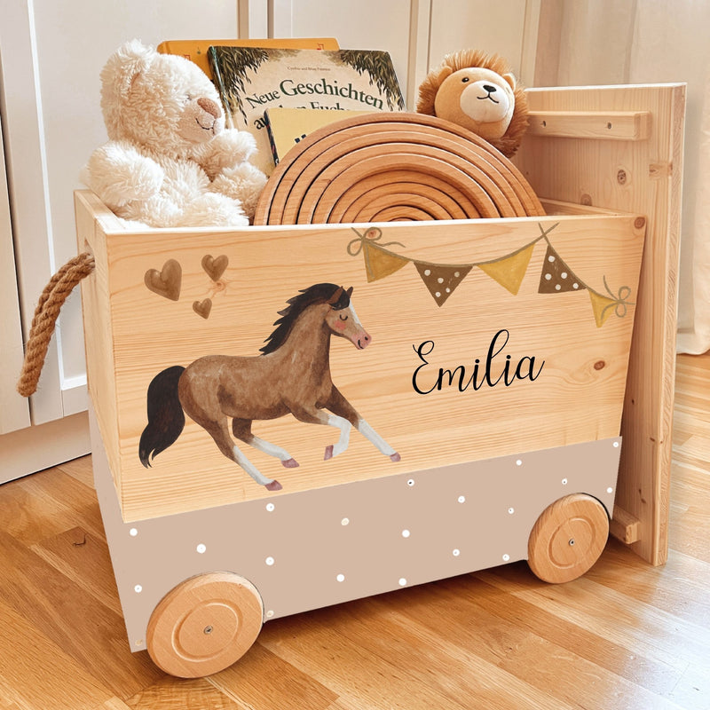 Spielzeugkiste Pferd