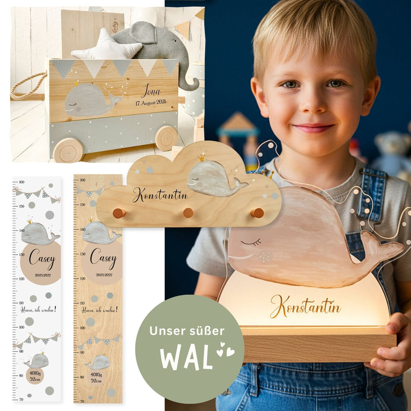 Kinderzimmerlampe Wal Blau