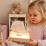 Süße Nachtlichtlampen aus Acrylglas Wal Rosa