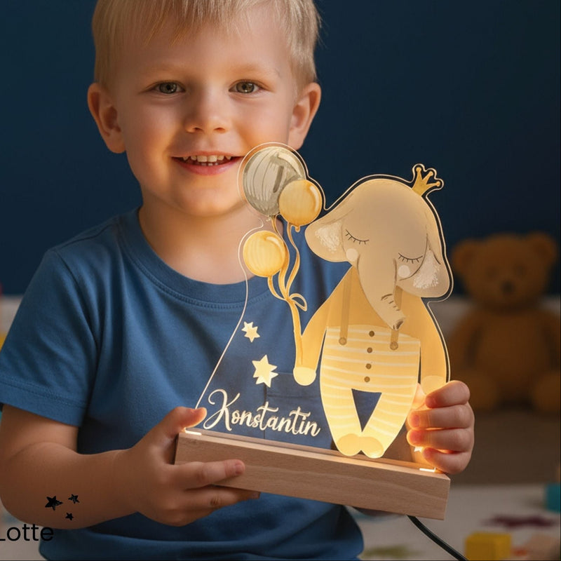 Nachtlichtlampe aus Acrylglas Elefant