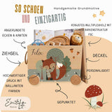 Spielzeugkiste Fuchs Wald Grün