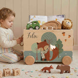 Spielzeugkiste Fuchs Wald Grün