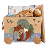 Spielzeugkiste Fuchs Wald Grün