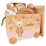 Spielzeugkiste Teddy Rosa