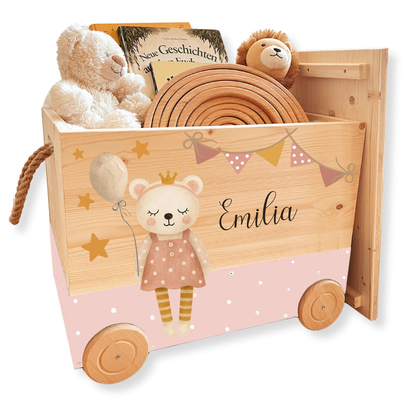 Spielzeugkiste Teddy Rosa