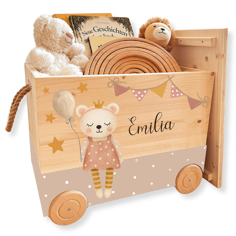 Spielzeugkiste Teddy Rosa