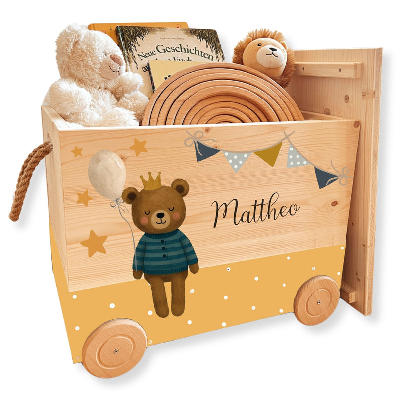 Spielzeugkiste Teddy Blau