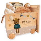 Spielzeugkiste Teddy Blau