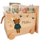 Spielzeugkiste Teddy Blau