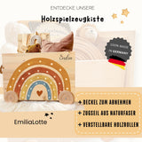 Spielzeugkiste bunter Regenbogen