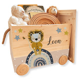 Spielzeugkiste Löwe Blau