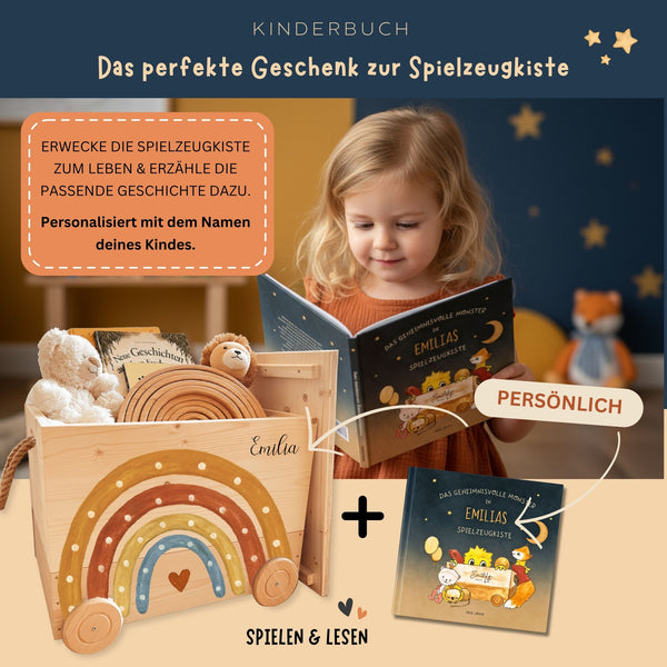 Spielzeugkiste bunter Regenbogen