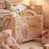 Spielzeugkiste Teddy Rosa