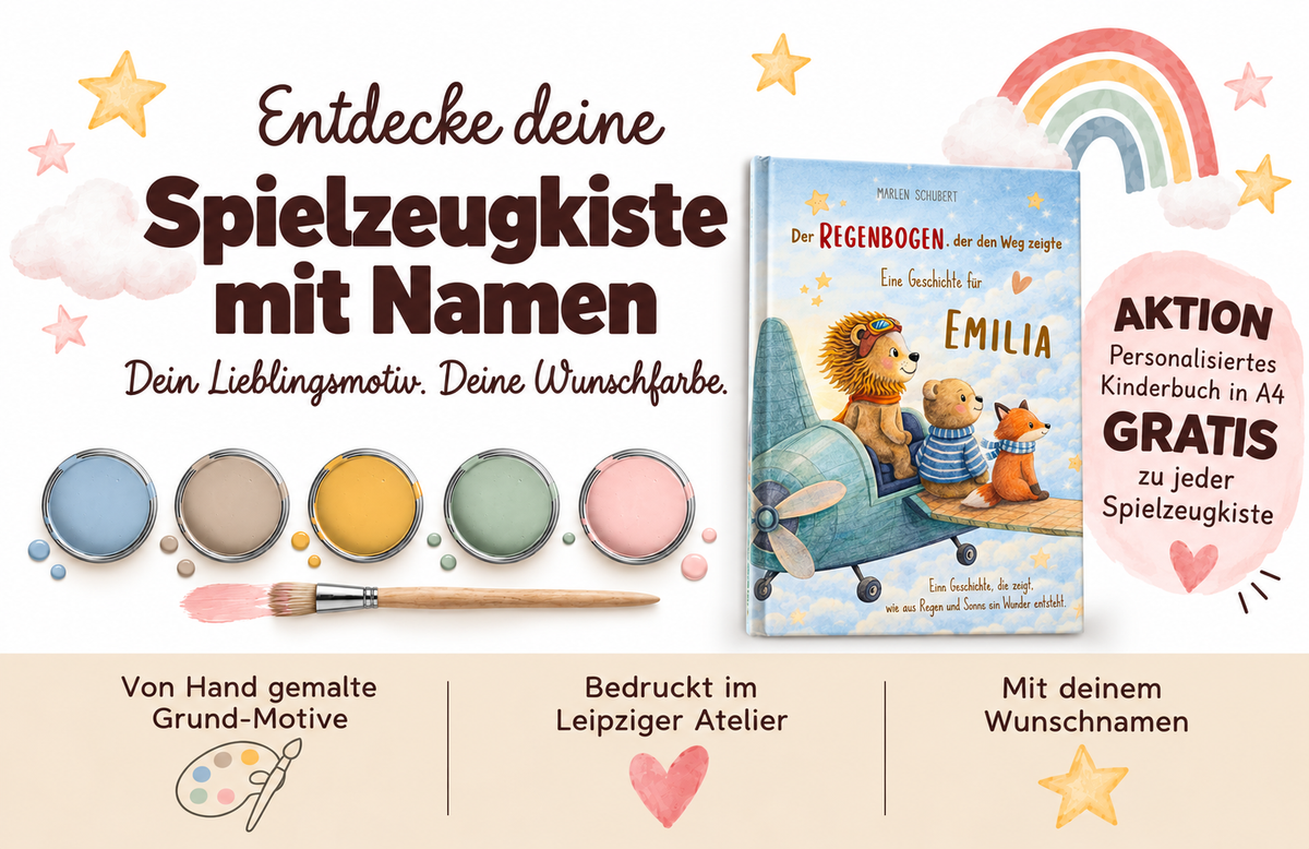 Spielzeugkisten mit Namen